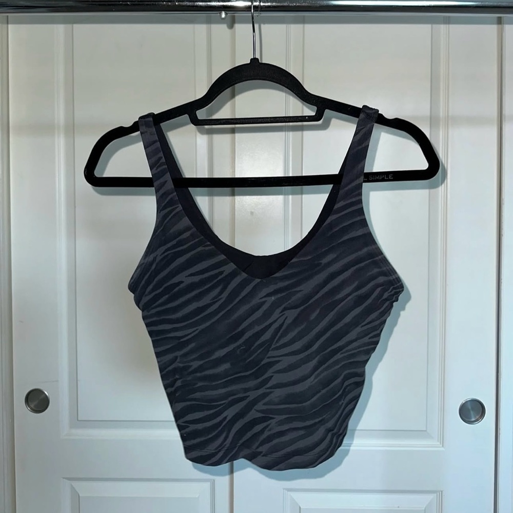 lululemon align tank zebra pattern size 8 like new